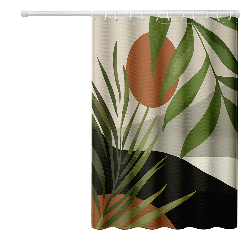 120x180cm Rainforest Pattern Shower Curtain Mildew-proof Bath Curtain Washable with 12 Hooks 120x180cm Rainforest Pattern Shower Curtain Mildew-proof Bath Curtain Washable with 12 Hooks